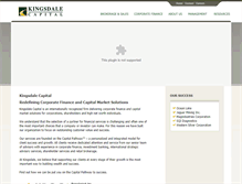 Tablet Screenshot of kingsdalecapital.com